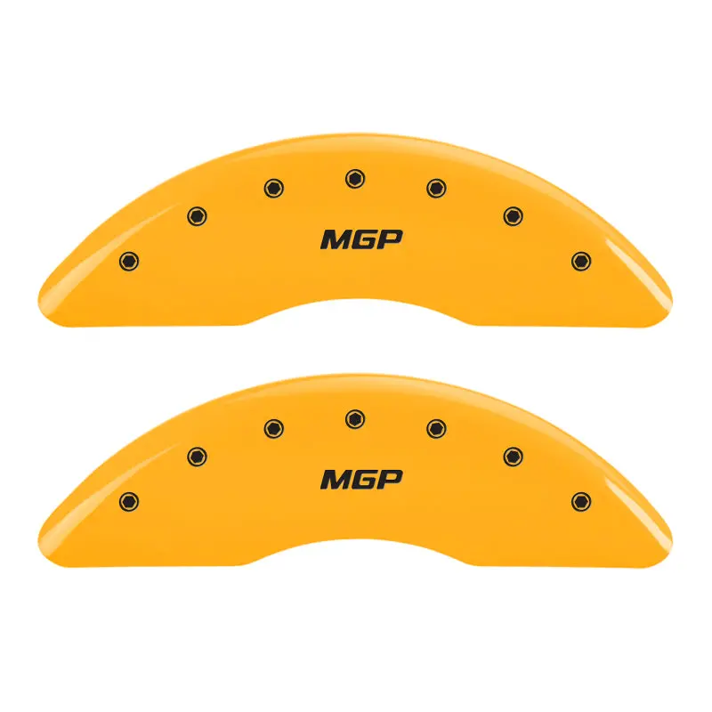 Mgp Engraved Yellow Caliper Covers – Front And Rear, For 2009 Lincoln Navigator 1