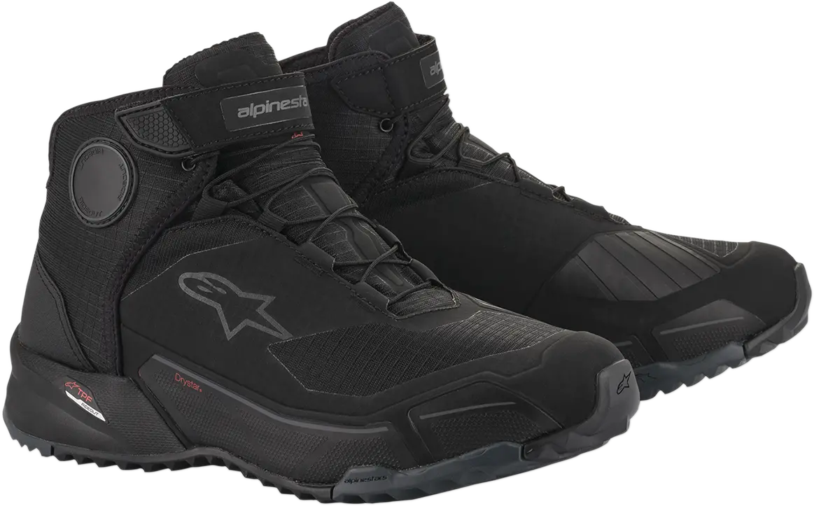 Alpinestars Cr-X Drystar Waterproof Motorcycle Shoes – Black, Us Size 8.5 (Model 261182011008.5) 1