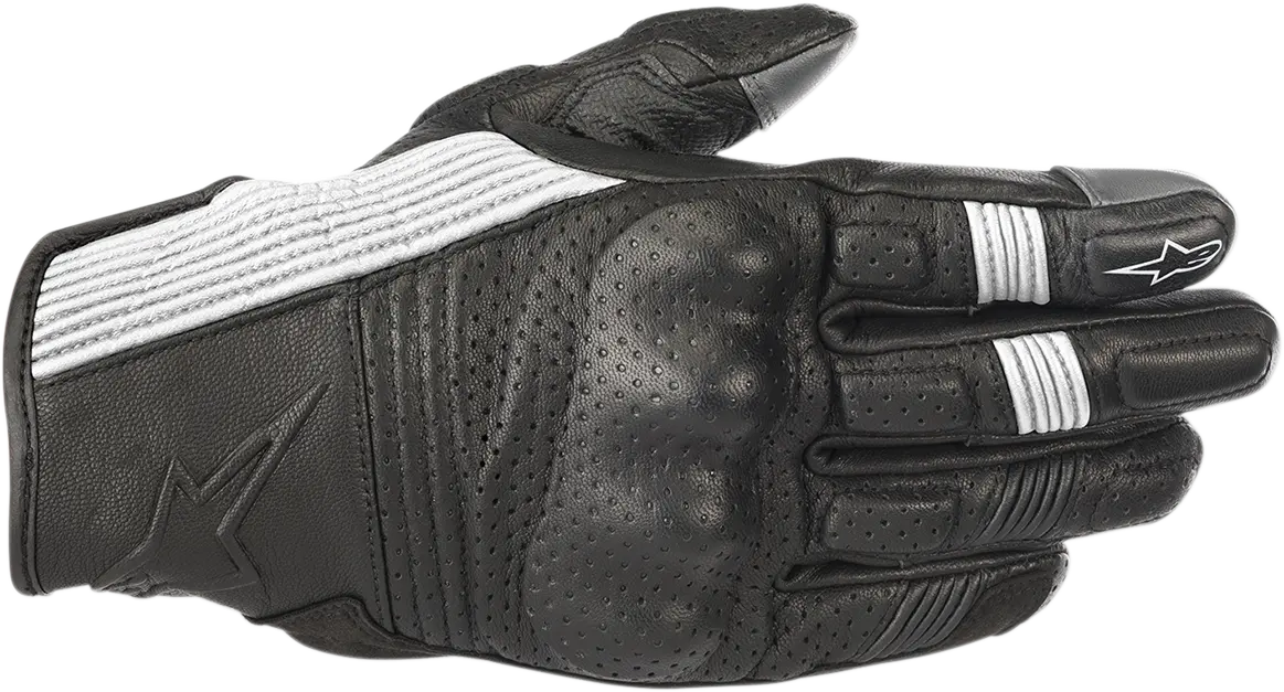 Alpinestars Mustang V2 Motorcycle Gloves – Black/White, Large (Model 3566118-12-L) 1