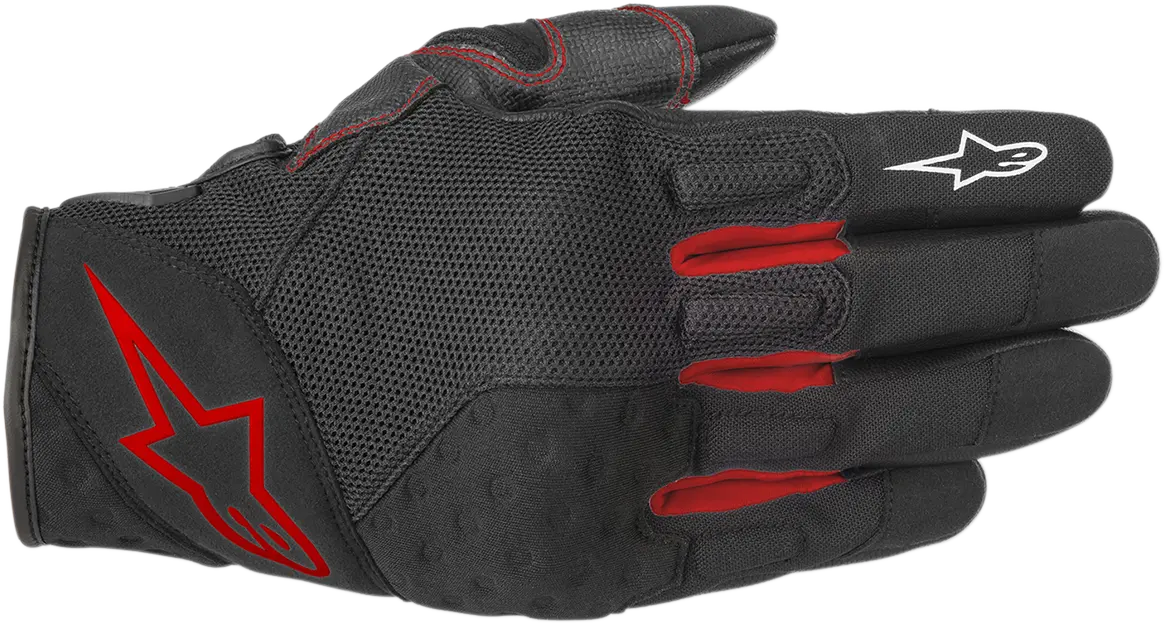 Alpinestars Crossland Motorcycle Gloves – Black/Red, Size M (Model 3566518-13-M) 1