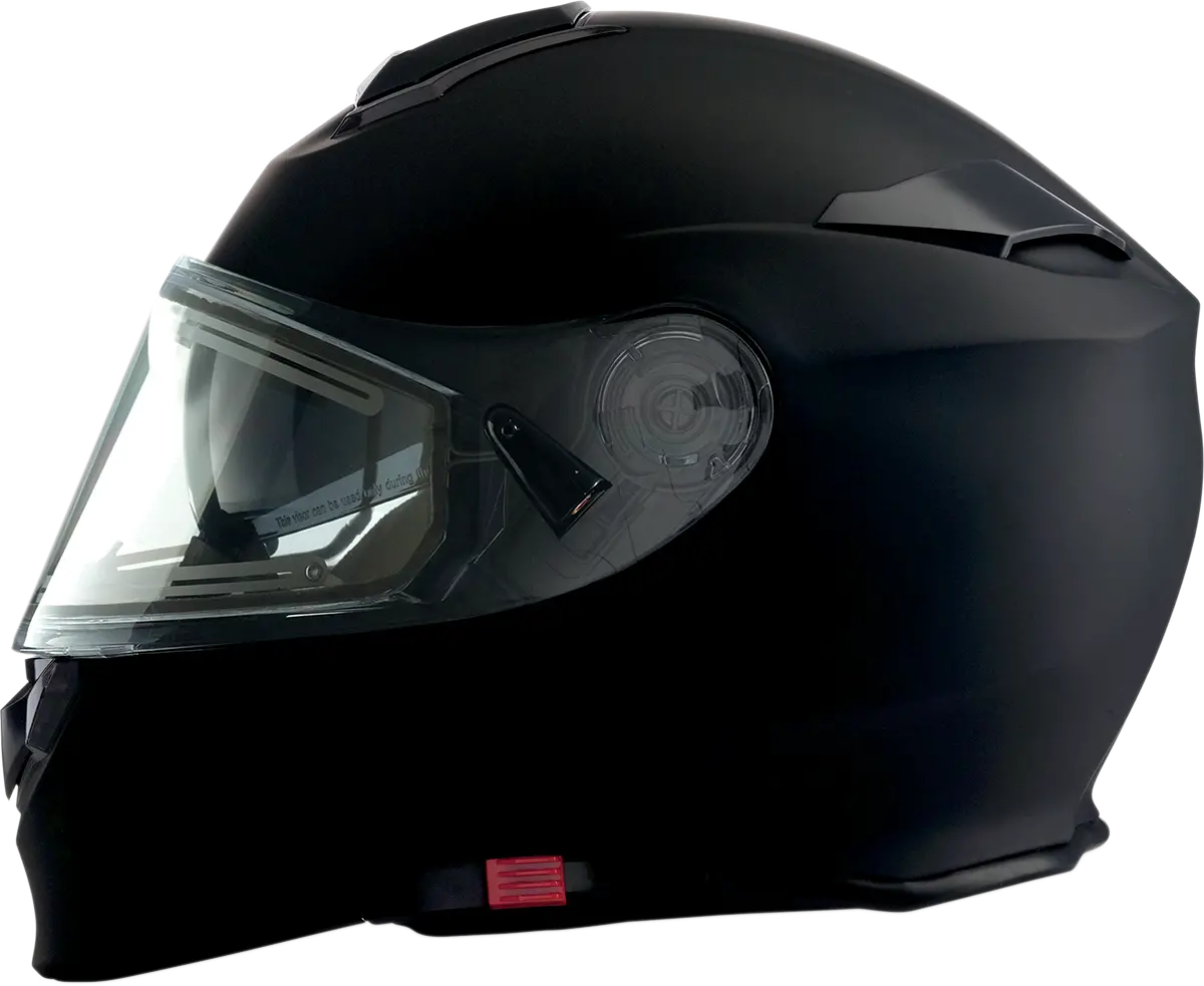 Z1R Solaris Modular Electric Snow Helmet – Flat Black, Size 3Xl (Model 0120-0710) 1