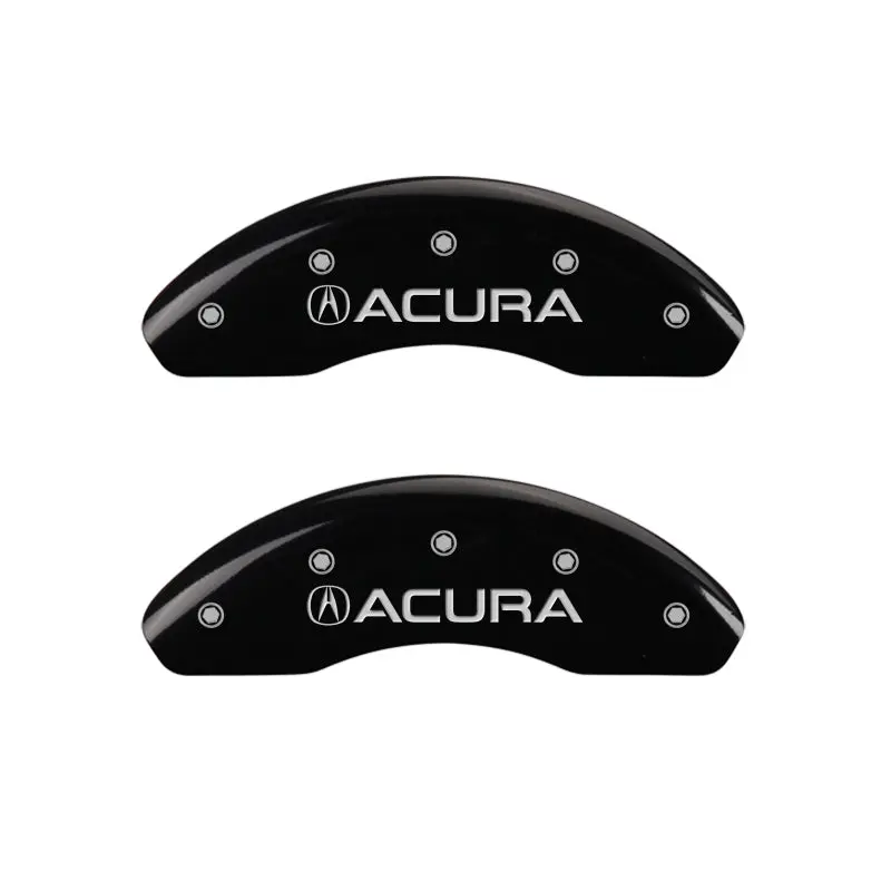 Mgp Engraved Front & Rear Brake Caliper Covers For Acura Tsx — Black Finish With Silver Accent 1