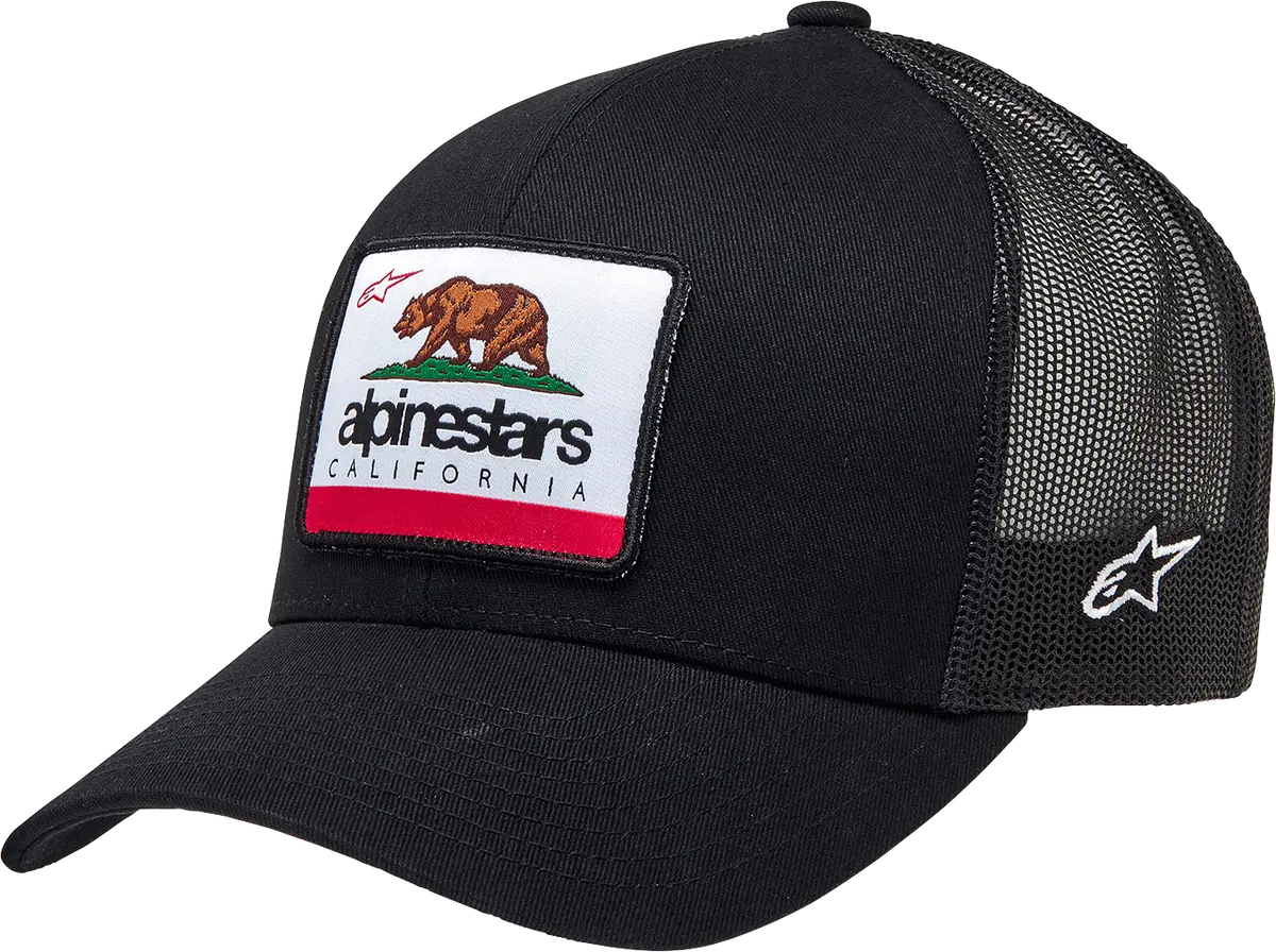 Alpinestars Cali 2.0 Black Adjustable Baseball Cap – One Size 1