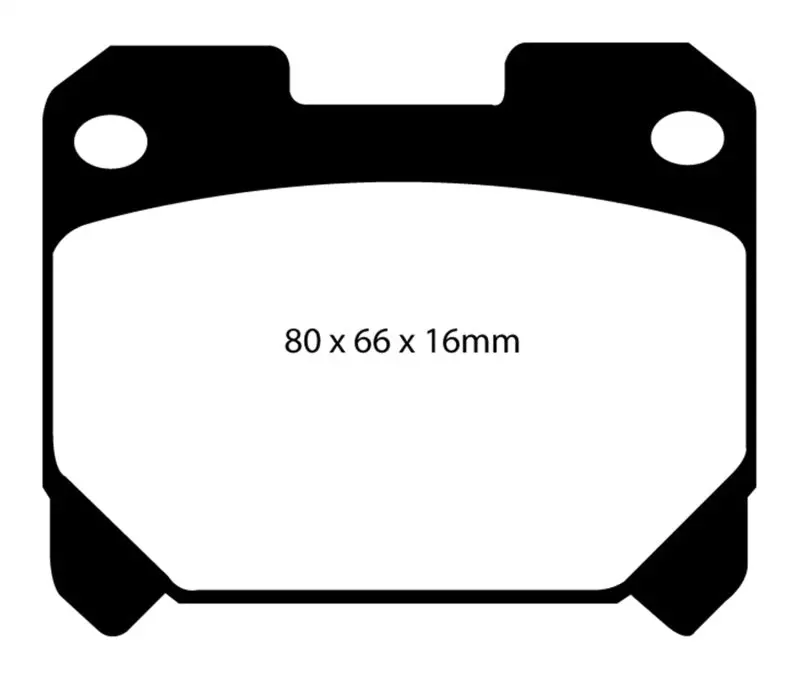 Ebc Yellowstuff Rear Brake Pads For 1993–1998 Toyota Supra 3.0L Twin-Turbo 1