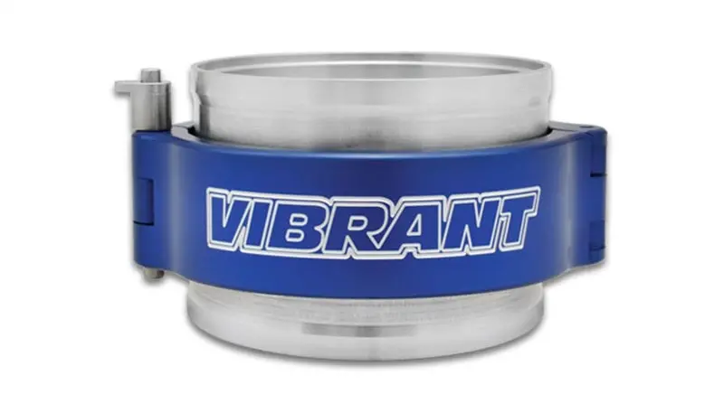 Vibrant Heavy-Duty Clamp Assembly For 3.5-Inch Od Exhaust Tubing – Blue Anodized 1