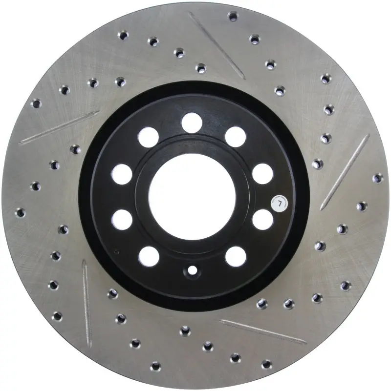 Stoptech Slotted And Drilled Sport Brake Rotors – Premium Performance Replacement 1