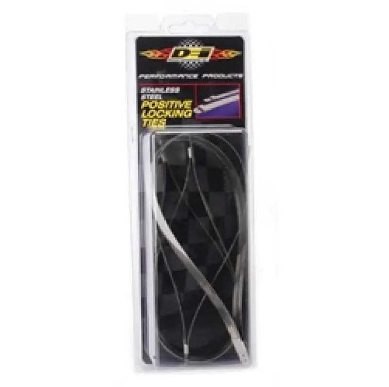 Dei Stainless Steel Positive-Locking Tie Strap – 1/2" X 14", Pack Of 4 1