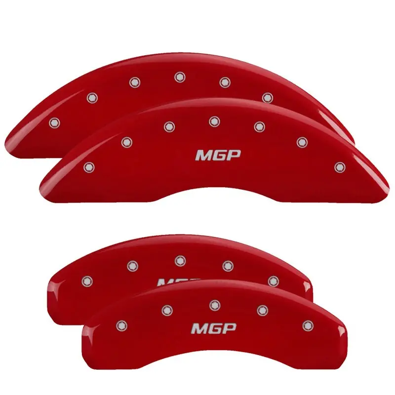 Mgp Engraved Red Caliper Covers For 2018 Nissan Titan Xd (Front & Rear) 1