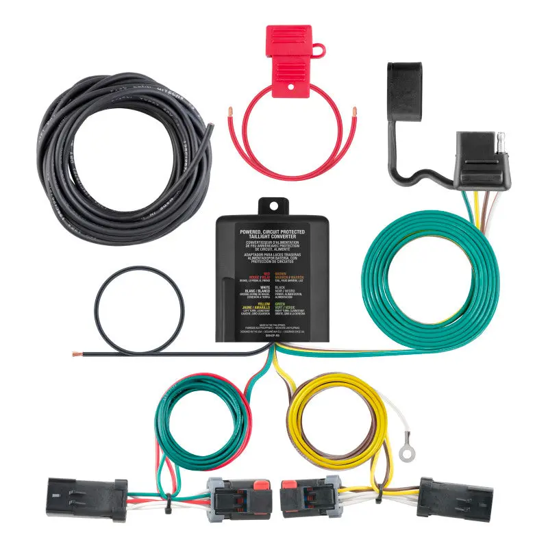 Curt Custom Wiring Harness For 2011–2016 Jeep Compass – 4-Way Flat Trailer Connector Output 1