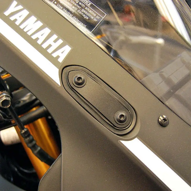 Rage Cycles Mirror Block-Off Plates – Compatible With 2019+ Yamaha R3 1