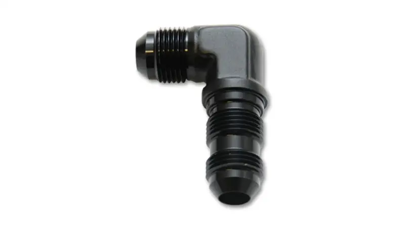 Vibrant -10An Anodized Black Bulkhead Adapter – 90° Elbow Fitting For Panel-Mount Installations 1