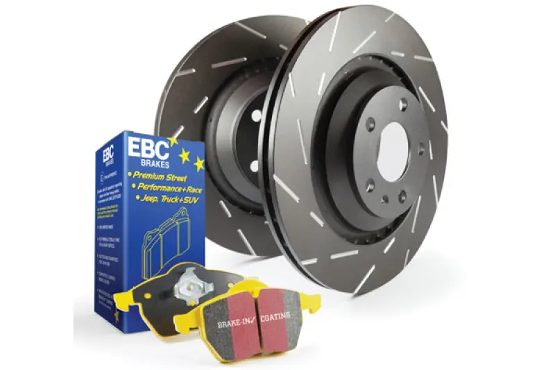 Ebc Yellowstuff High-Performance Brake Pad & Usr Slotted Rotor Kit (S9 Series) 1
