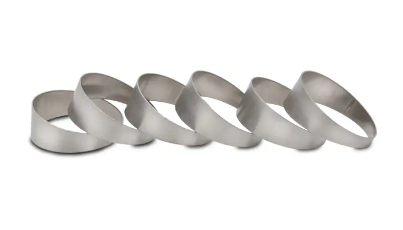 Vibrant Titanium Pie Cuts – 3.50-Inch Outer Diameter, Pack Of Six 1