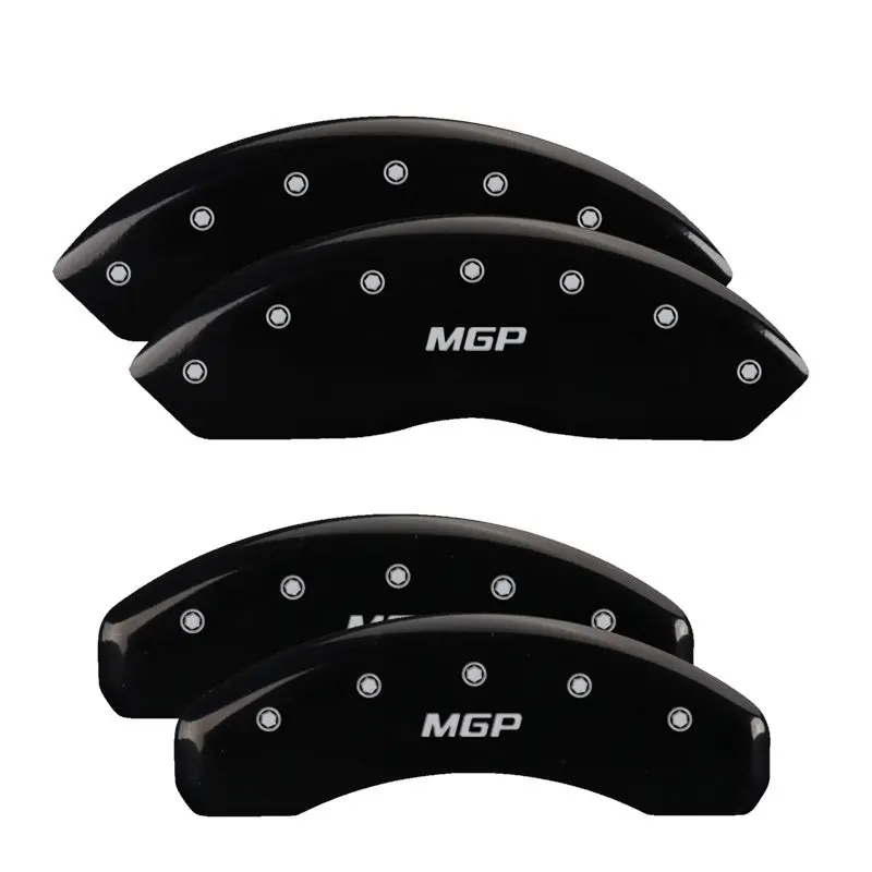 Mgp Engraved Caliper Covers – Front & Rear – Black Finish With Silver Accent – Fits 2019 Jeep Wrangler 1