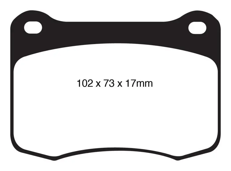 Ebc Yellowstuff Performance Rear Brake Pads – 2008–2012 Lexus Is-F 5.0L V8 1