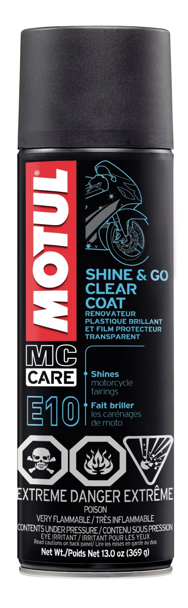 Motul 13Oz Cleaners Shine & Go - Silicone Clean (13 Oz) 1