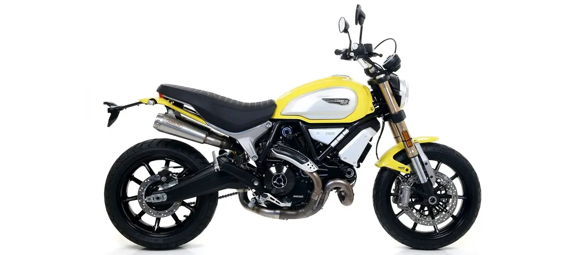 Arrow Racing Mid-Pipe And Silencer System For 2018–2023 Ducati Scrambler 1100 1