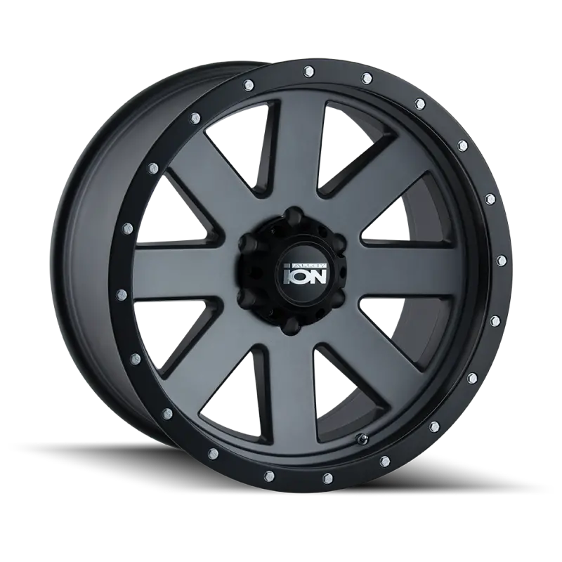 Ion Type 134 Matte Gunmetal/Black Beadlock Wheel – 18X9, 6X120 Bolt Pattern, 18Mm Offset, 66.9Mm Hub Bore 1