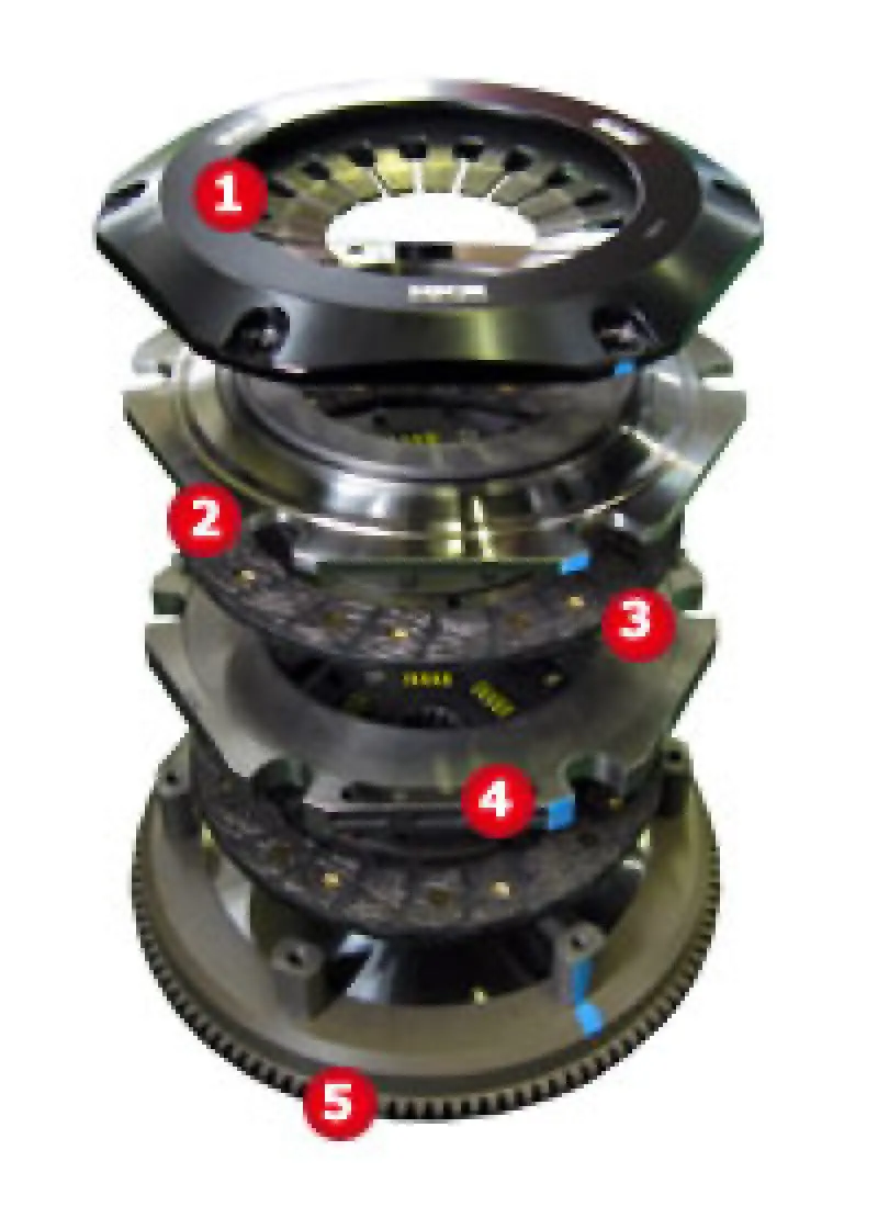 Hks La Clutch Twin Disc Assembly For Mitsubishi 4B11 Engine (Cz4A Spec) 1
