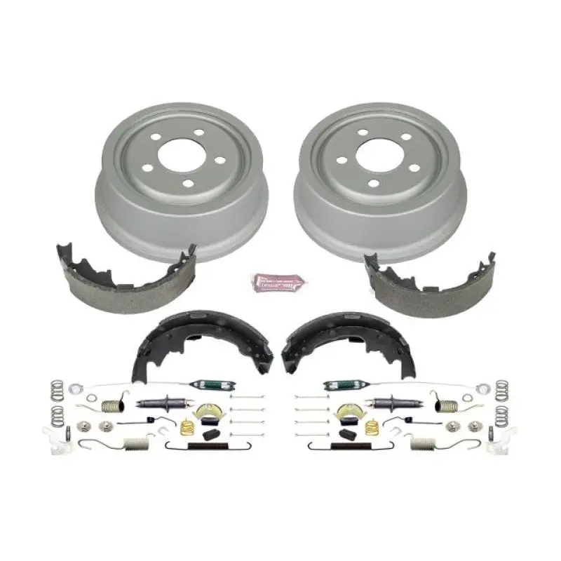 Power Stop Autospecialty Rear Drum Brake Kit For 2001–2006 Jeep Wrangler (Tj) 1