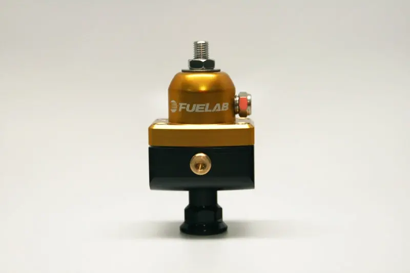 Fuelab 575 High Pressure Adjustable Mini Fpr Blocking 25-65 Psi (1) -6An In (2) -6An Out - Gold 1