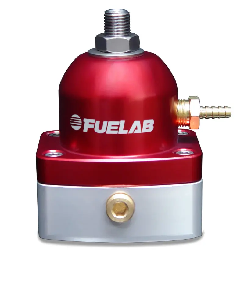 Fuelab 515 Efi Adjustable Fuel Pressure Regulator – 25–90 Psi, Dual -6An Inlet, Single -6An Return, Red Housing 1