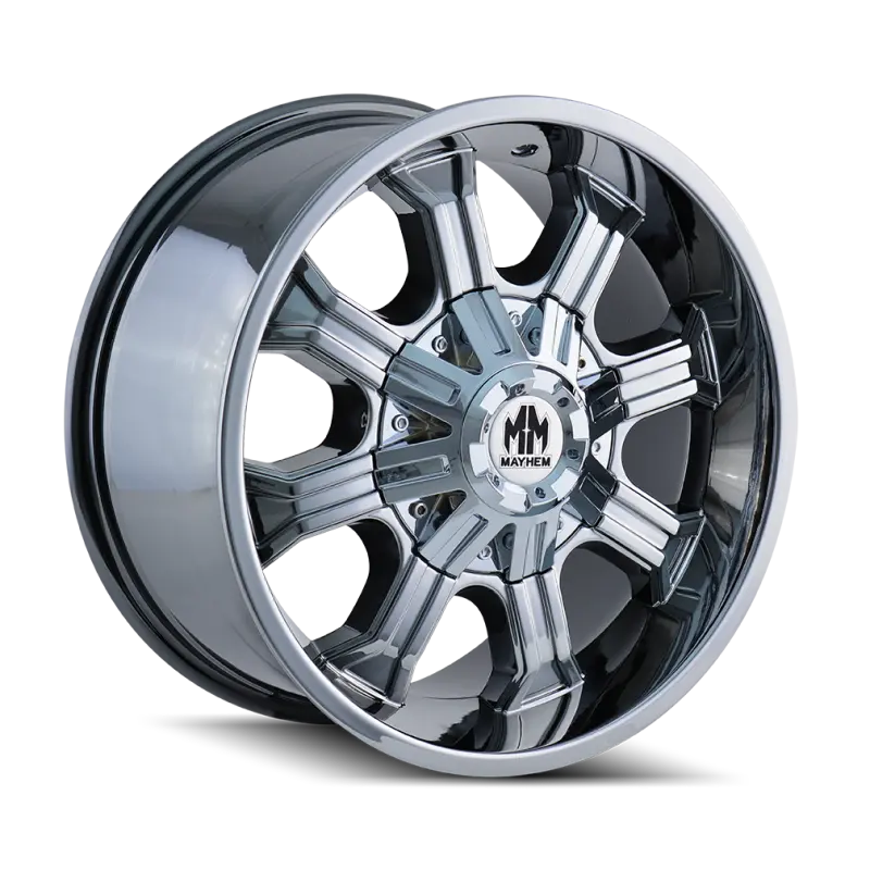 Mayhem Beast Chrome Wheel – 20X9 Inches, 8X165.1 Bolt Pattern, +18Mm Offset, 130.8Mm Center Bore 1
