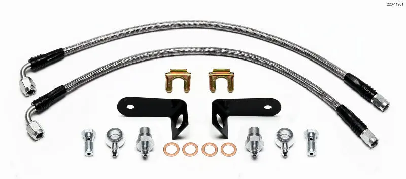 Wilwood Flexline Rear Brake Hose Kit For 2006+ Honda Civic – Stainless Braided, Dot Compliant 1