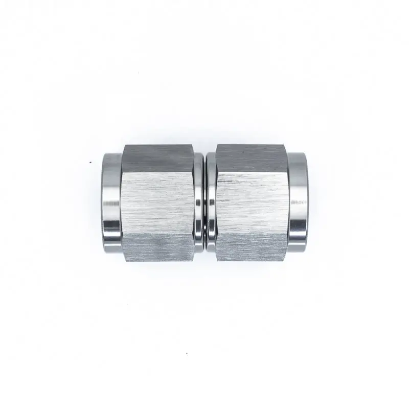 Deatschwerks 8An Female Flare To 8An Flare Female Swivel - Anodized Titanium 1