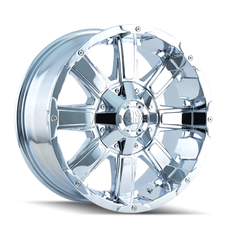 Mayhem 8030 Chaos Chrome Wheel — 18X9 Inches, 8X180 Bolt Pattern, 18Mm Offset, 124.1Mm Hub Bore 1