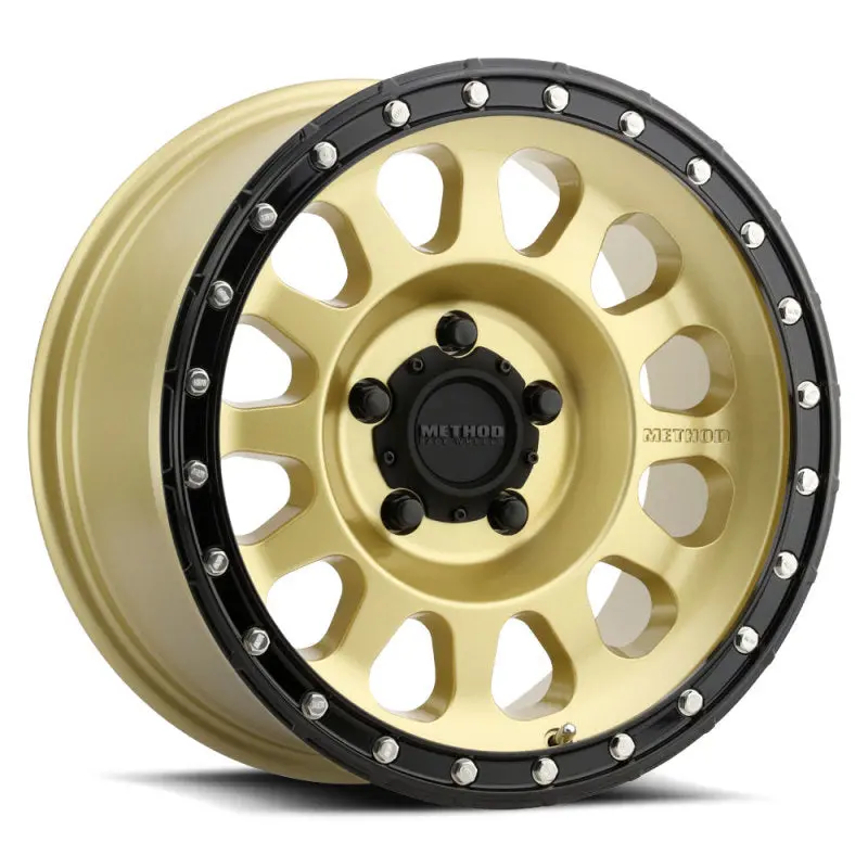 Method Mr315 17X8.5 0Mm Offset 5X5 71.5Mm Cb Gold/Black Street Loc Wheel 1