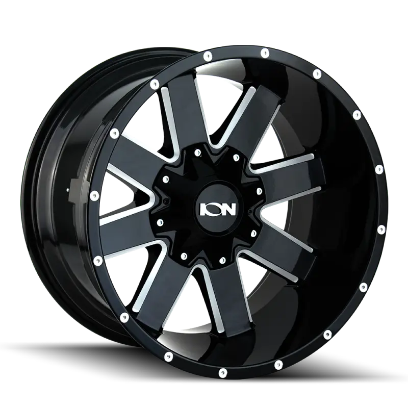 Ion Type 141 Forged Alloy Wheel – 20X9", 8X180Mm, +18Mm Offset, 124.1Mm Hub Bore, Gloss Black Milled 1