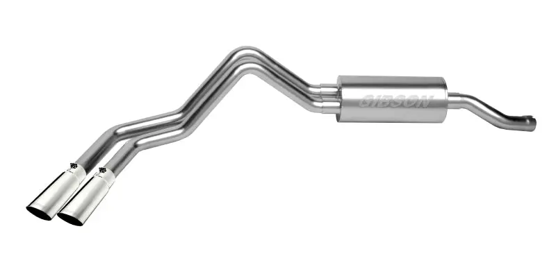 Gibson Dual Exhaust Cat-Back System — Stainless Steel — Fits 1999–2001 Chevrolet Silverado 1500 Base With 4.3L V6 1