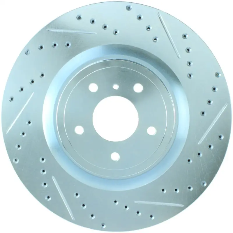 Stoptech Select Sport Slotted And Drilled Front Left Brake Rotor For Nissan 1