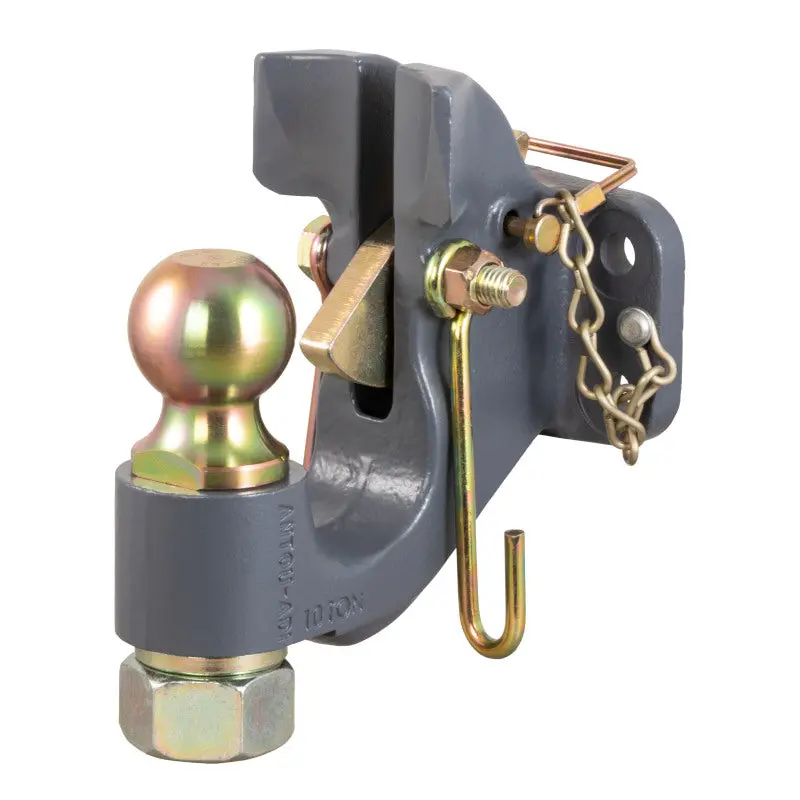 Curt Securelatch Combination Ball And Pintle Hitch – 2-Inch Ball, 20,000-Pound Capacity 1