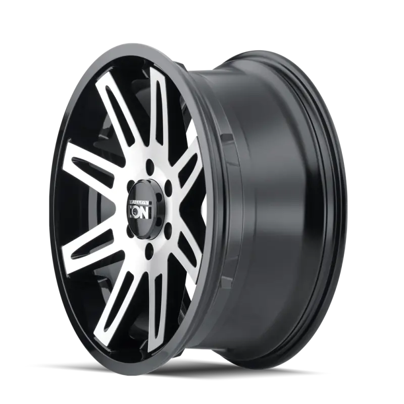 Ion Type 142 Forged Aluminum Wheel — 20X9", 8X170 Bolt Pattern, 0Mm Offset, 130.8Mm Hub Bore, Black/Machined 2