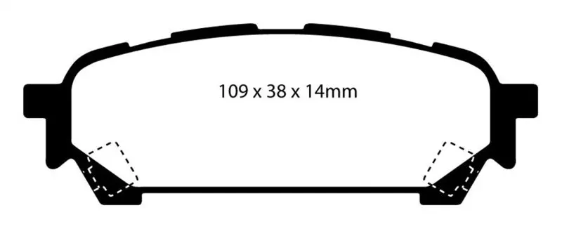 Ebc Redstuff Rear Brake Pads – High-Performance Friction Material For 2004–2006 Saab 9-2X 2.0T 1