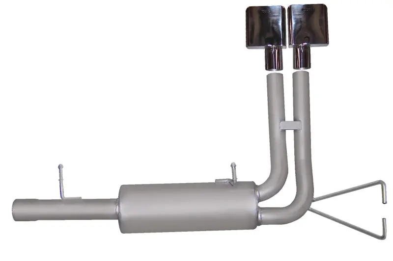 Gibson Aluminized Cat-Back Exhaust System – 2.25" Diameter For 1999–2004 Ford F-250 Super Duty Lariat (6.8L V10) 1