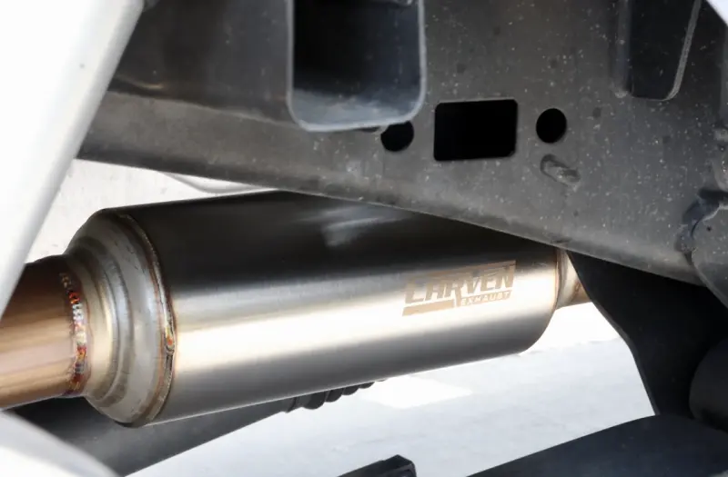Carven Competitor Series Cat-Back Exhaust For 2015–2020 Ford F-150 Ecoboost – Tr-Series Muffler & Polished 4" Tip 1